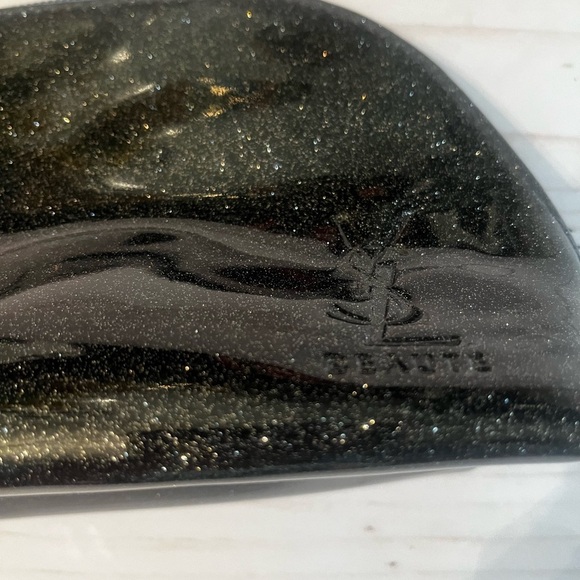 YSL Cosmetic Makeup Case Yves Saint Laurent Beaute Sparkle Zip Closure NWT - Picture 6 of 12